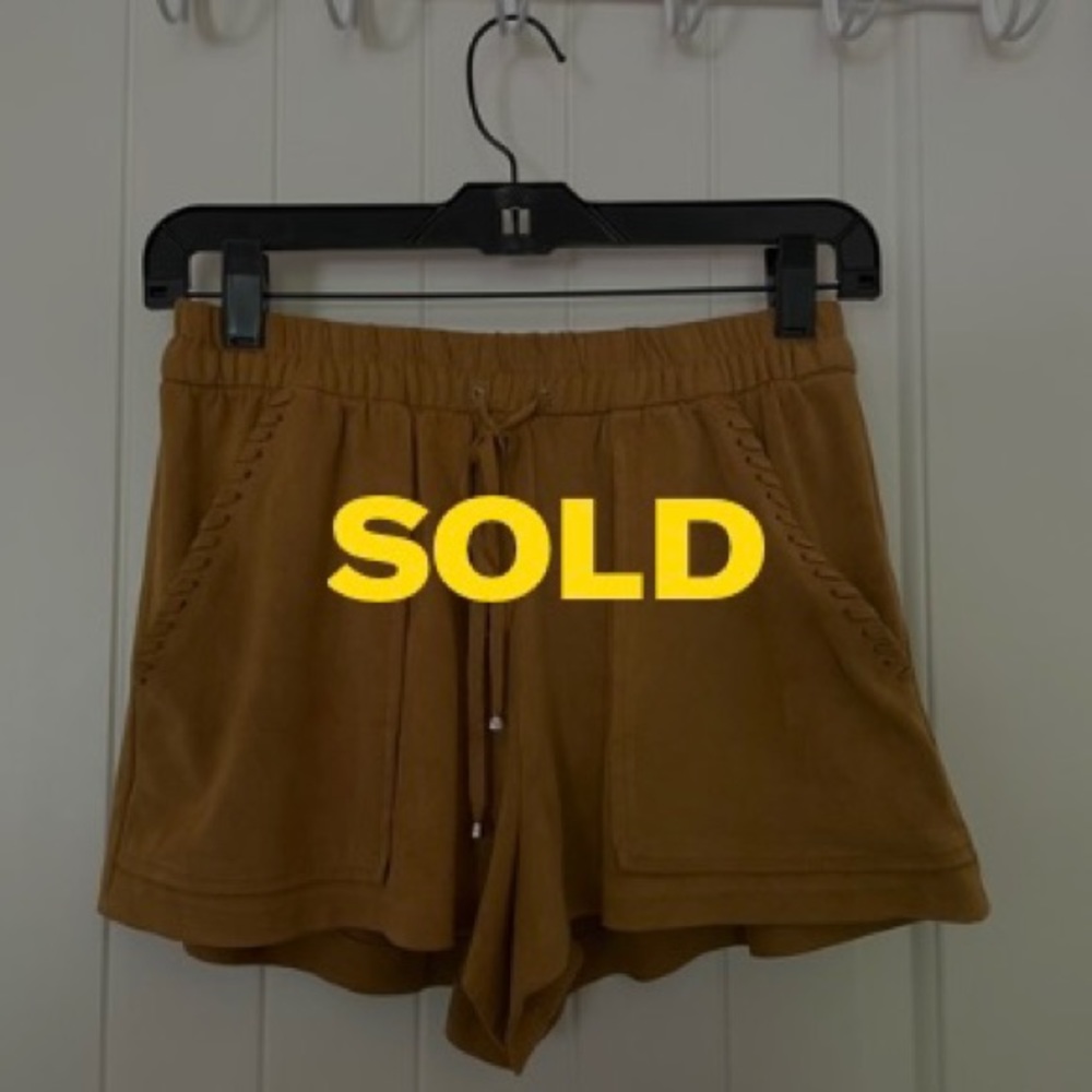SOLD!! Zara | Trafaluc Tan Faux Suede Shorts